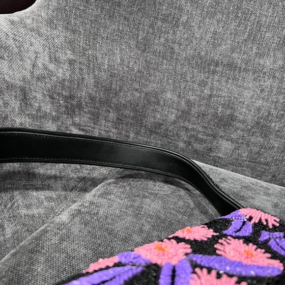 Staud Tommy Beaded Floral Shoulder Bag Quartz Acid - Picture 11 of 15